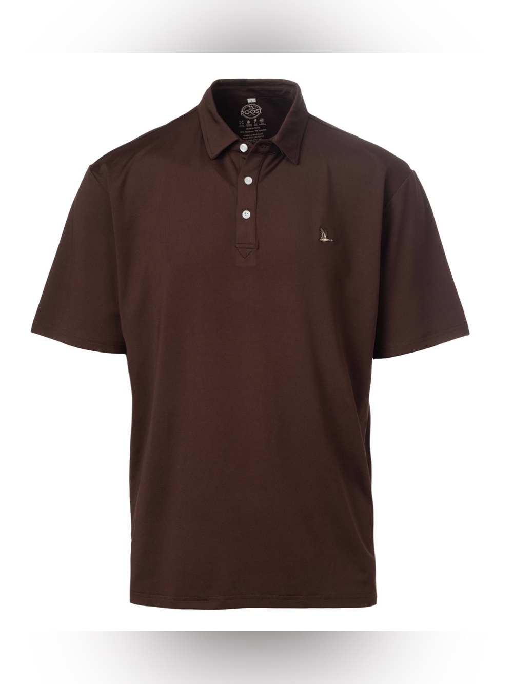 Roost Chocolate Solid Polo Shirt
